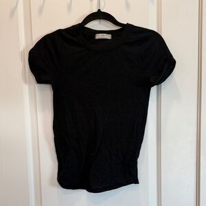 WE THE FREE Women's Short Sleeves Cropped Back Size XS In Black